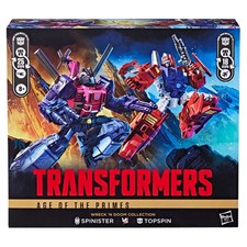 Transformers  Age of Primes Wreck 'n Doom Collection Topspin vs Spinister