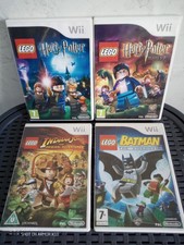 4 LEGO Wii Games Bundle: Harry Potter 1-4, 5-7 & Indiana Jone And Batman Manuals