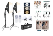 2 Pcs TORJIM Softbox Photography Lighting Kit 27" x 27" Professional Soft Box