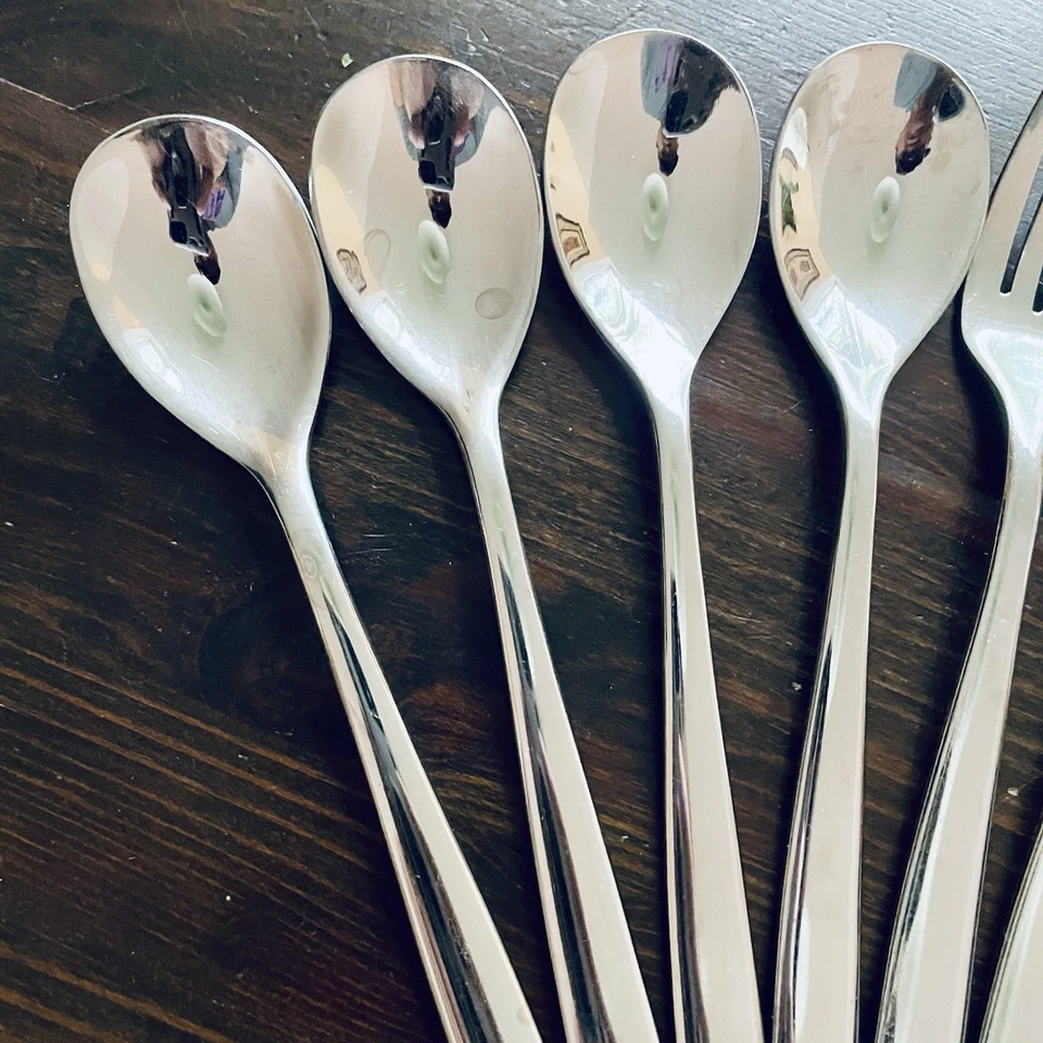 Mikasa Delano aço inoxidável forjado 4 colheres de jantar, 3 garfos para salada, 4 colheres de chá - Imagem 4 de 4