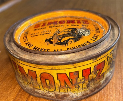 #ad #ad VTG Simoniz Original Car Wax Well Worn Collectible $8.00