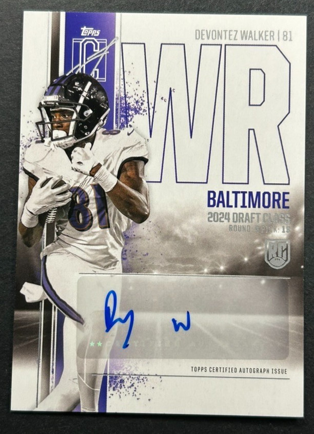 Devontez Walker Topps Signature Class Rookie Class Autograph Variation #RCADW Base