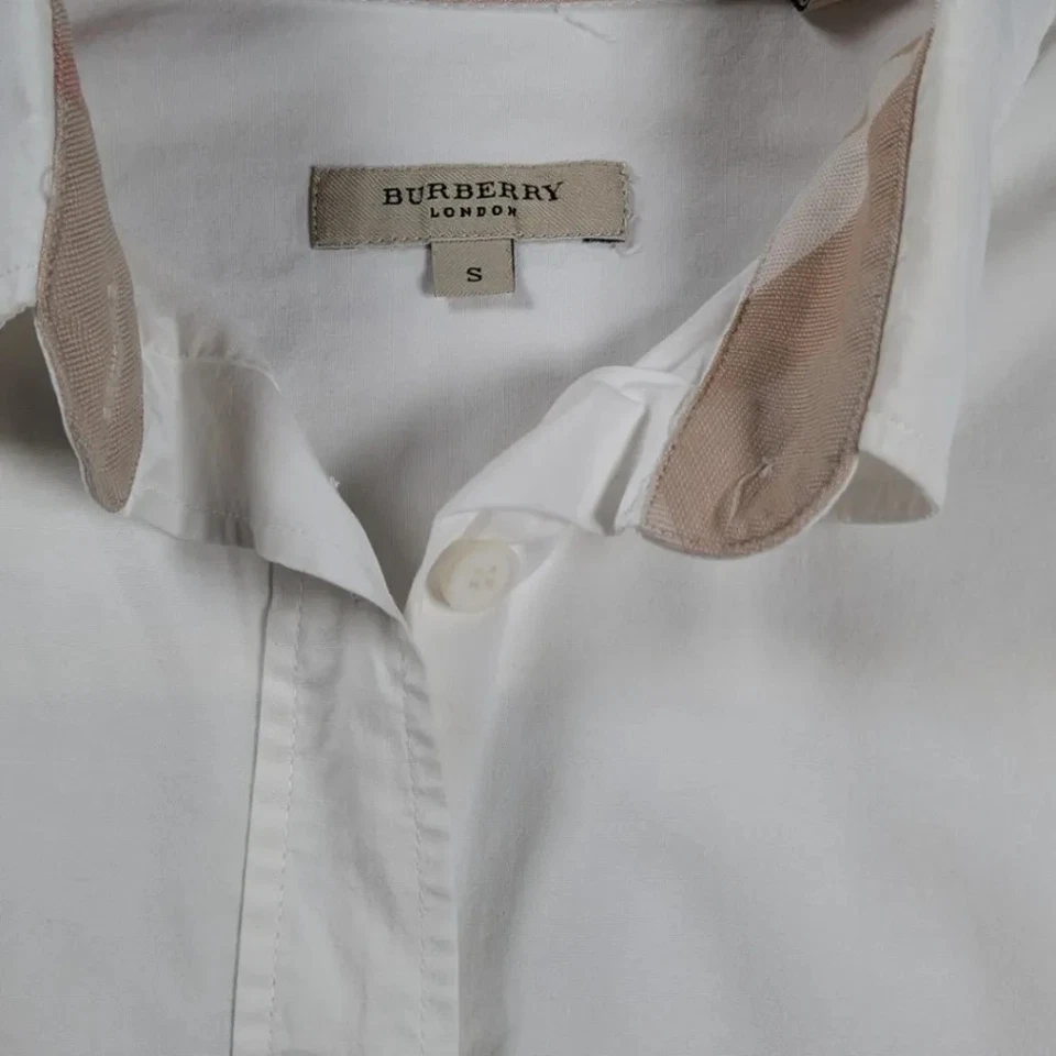 Chemise Burberry — coton — blanc — taille S - Photo 3/4