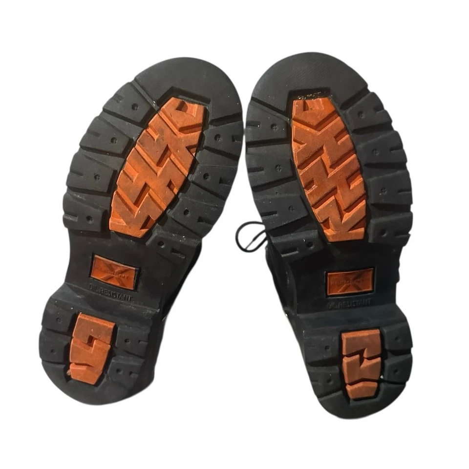 Botas de motociclista Xelement para mujer de cuero con puntera de acero con cordones talla 8 M Foto 4 de 4