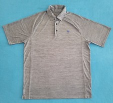 Ariat Tek Polo Shirt Mens Large Heat Series Heathered Gray Performance Workwear