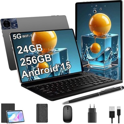 2025 Gaming Tablet 24GB+256GB Android15 Tablet SIM2 LTE 14 Zoll 5G WiFi Tablets