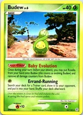 Budew 43/130 Uncommon Diamond and Pearl LP Pokemon