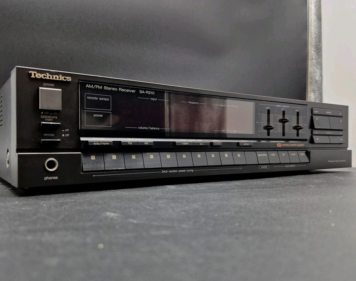 🎶 Technics SA-R210 AM/FM Stereo Receiver Amplifier Quartz