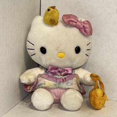 Nakajima Hello Kitty Easter Chick Basket 6.5'' Plush Stuffed Animal Floral P3