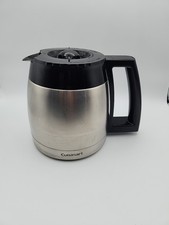 Cuisinart 10 Cup Stainless Steel, Thermal Coffee Carafe Black Lid Replacement
