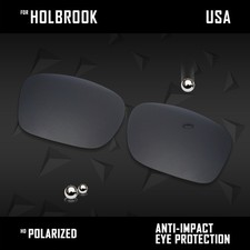 Anti Scratch Polarized Replacement Lenses for-Oakley Holbrook OO9102 Black -57mm