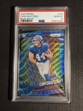 2025 Panini Prizm Cam Skattebo Blue Wave /230 Rookie RC Giants 