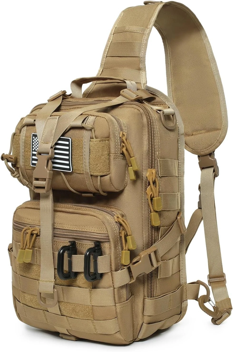 Tactical Sling Bag Backpack Military Rover Shoulder Sling Pack EDC Molle Assa...