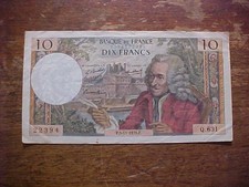 10 FRANCS ~ FRANCE ~ 1970  Bank Note ~ Dix Francs