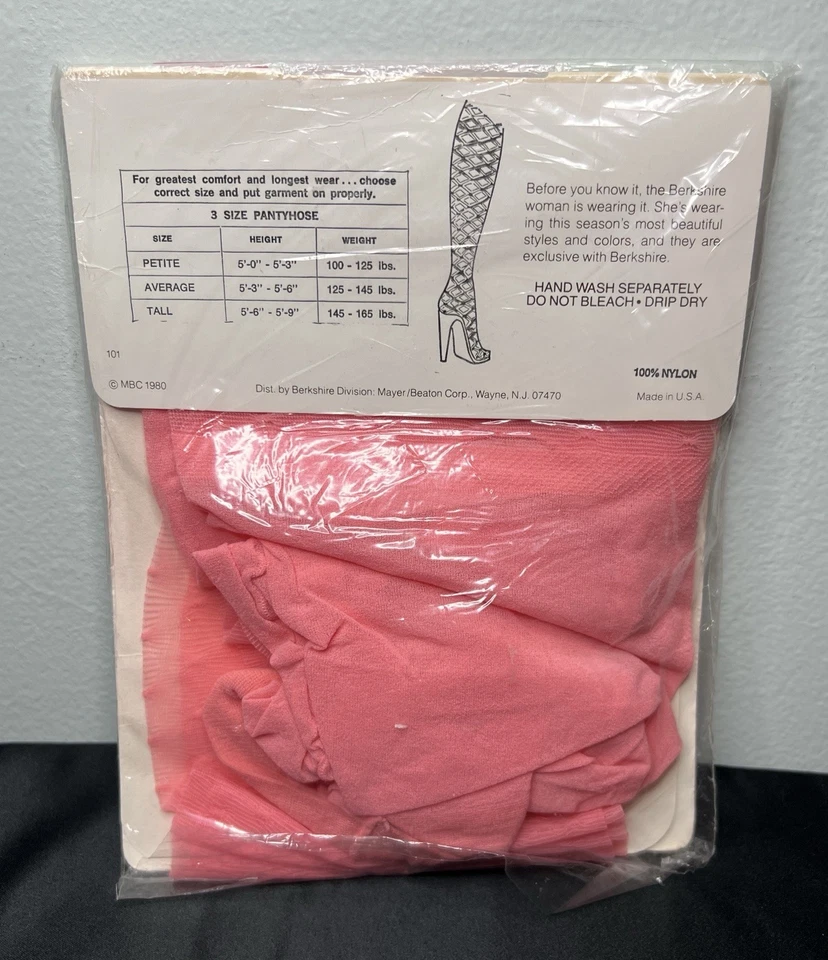 Meia-calça Berkshire Fashions rosa suíça renda transparente pé sandália EUA tamanho alto - Imagem 2 de 4