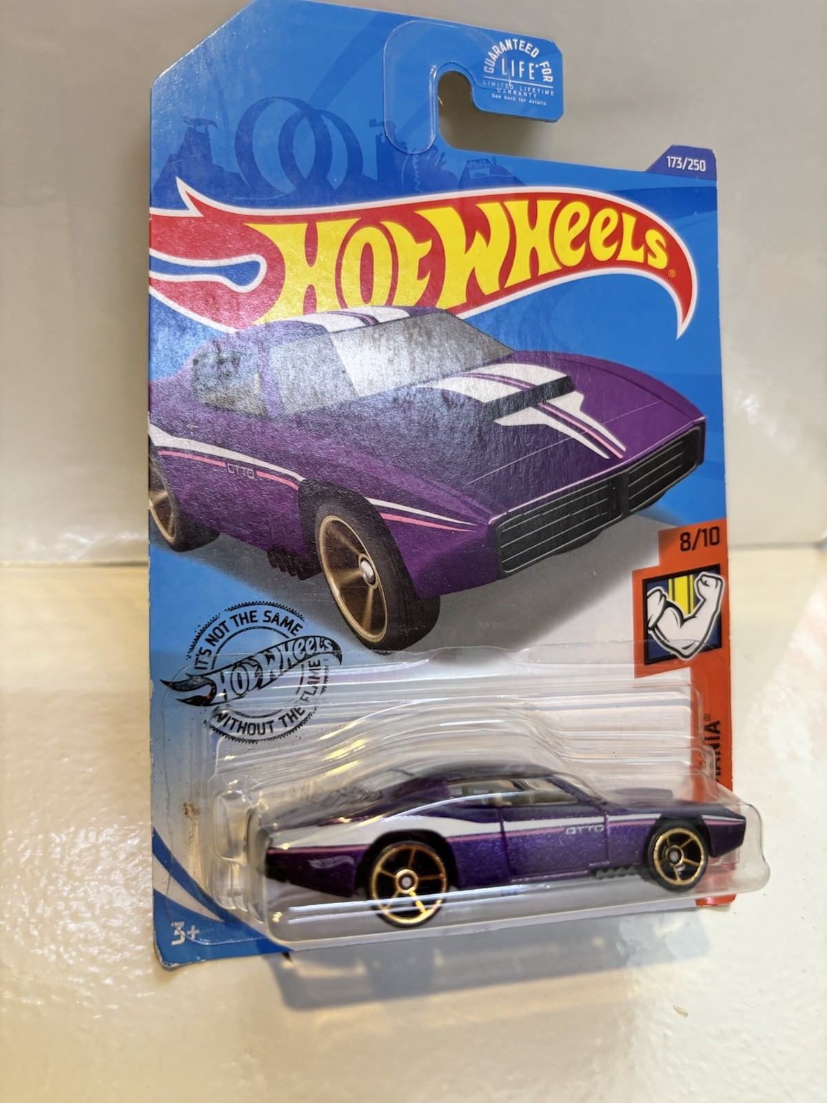 Hot Wheels 2020 Custom Otto 8/10 Muscle Mania 173/250 Mattel Purple Gold Spokes