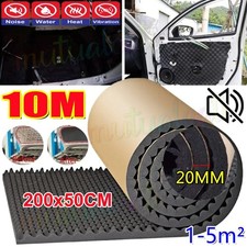 10m Selbstklebende Dämmschaummatte Feuerfest Isolierung Schallschutz Matten 20mm