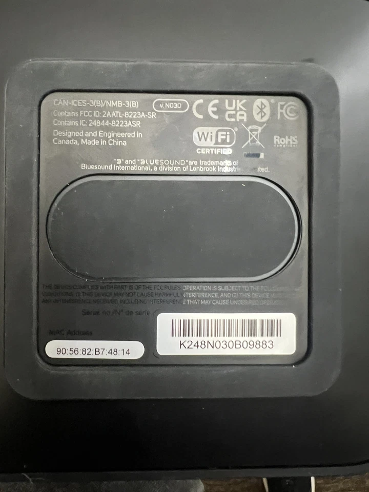 Bluesound Node Nano Black Touchscreen Wireless Streamer - mint used once - Image 3 of 4