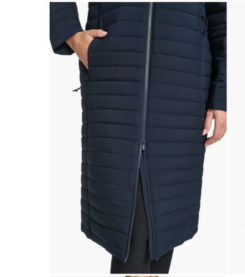 Champion Long Sideline Hooded Puffer Coat w/ Double Zip MSRP$190