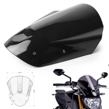Windshield Windscreen w/ Bolts Bracket For Yamaha MT09 FZ09 2013-16 14 15 Black