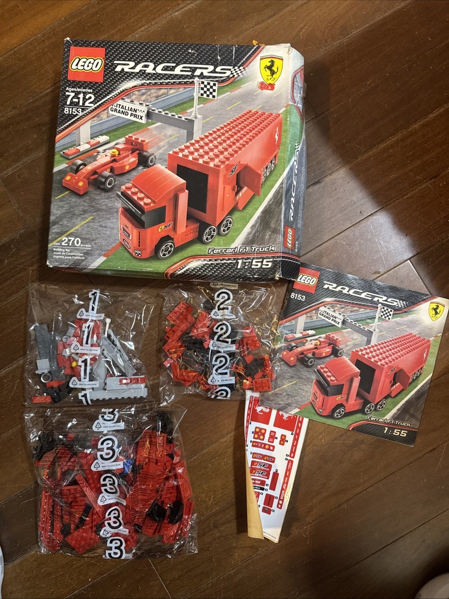 LEGO Racers Ferrari F1 Truck 1:55 8153 In 2008 New Retired Sealed