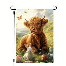 Easter Garden Flags 12x18 Double Sided, Burlap 12 inches x 18 inches,