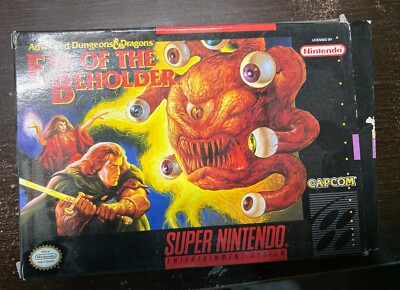 Dungeons & Dragons Eye of the Beholder SNES Super Nintendo Missing Manual