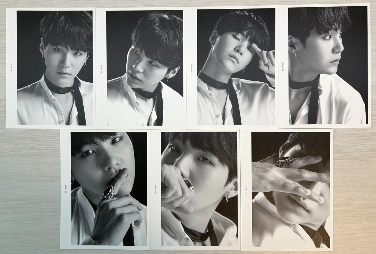 BTS SUGA [2017 The Wings Tour Official Face Photo Collection Set
