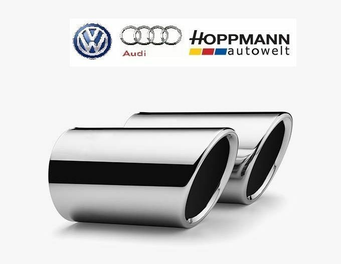 1 Auspuffblende Schwarz Endrohrblende für VW Golf 7 VII Variant Kombi,  22,99 €