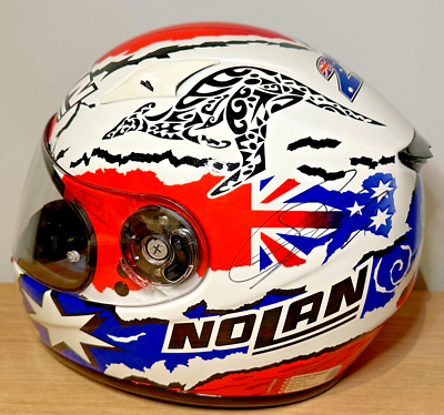 nolan casey stoner helmet 2012 Casey Stoner #27 (Australia) signed Nolan N602 Replica Moto GP Helmet (Size  : M)