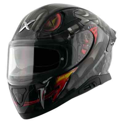Axor Apex Venomous Vollintegrierter Helm ECE DOT Schwarz Matt Grau, XS S M L