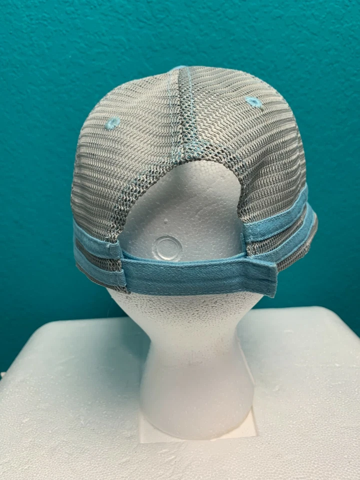  DISNEY PARKS The One and Only Minnie Mouse Gray Blue Trucker Bib Cap Hat  - Image 3 of 4