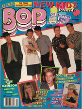 BOP Magazine December 1989 New Kids Block Debbie Gibson Johnny Depp Corey Haim