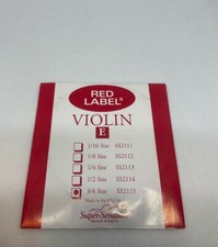 Super Sensitive Red Label Violin String E 3/4 Size SS2115