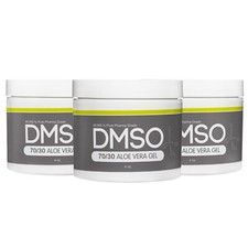 DMSO 70/30 Gel 4 oz. 3 pack Jar w/ Aloe Vera 99.995 Dimethyl Sulfoxide