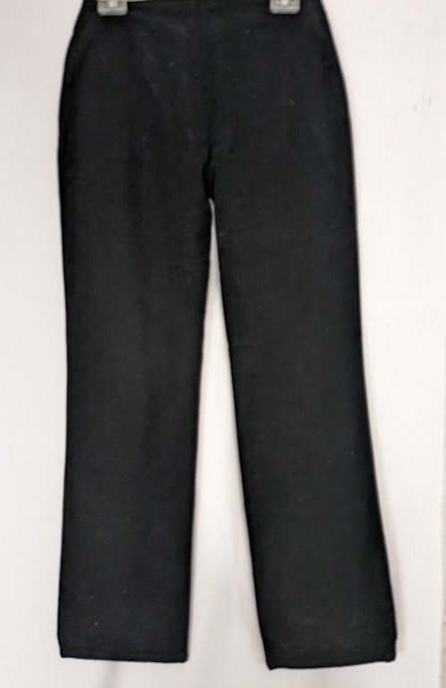 パンツ VERSACE Women Straight Pants 1013521 BLACK Versace Sport Italy Black Velvet Straight leg Pants, 42 IT/6