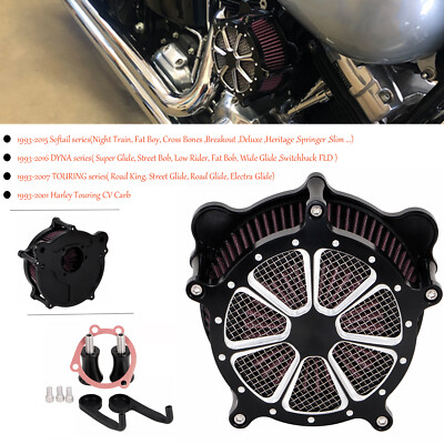 Black Air Cleaner Red Intake System Kit for Harley Dyna Wide Glide FXDWG US