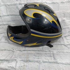 Vintage BMX 2001 Helmet Bell Sports Small/Med S / M Flames Black / Blue Gold