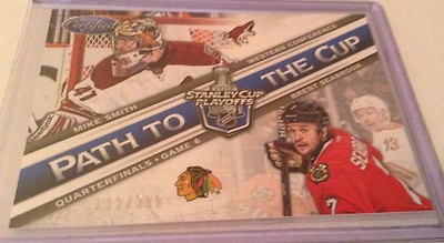 12-13 2012-13 CERTIFIED MIKE SMITH SEABROOK QUARTERFINALS PATH TO THE CUP 16