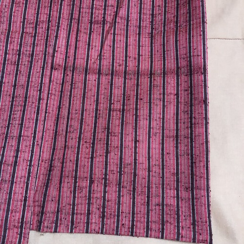 Vintage japanischer Kimono & Haori Set rosa vertikale Streifen - Mädchen Jugendliche Jugend - Bild 7 von 15