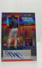 Royber Salinas 2022 Leaf Vivid Rookie Auto /40 Oakland Athletics