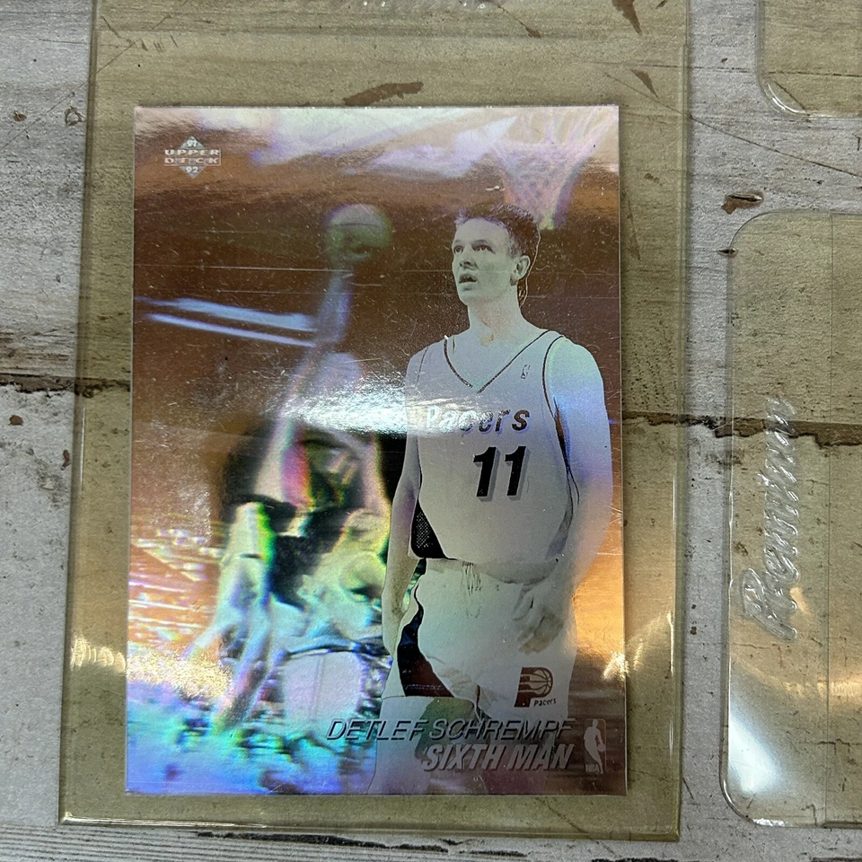 Lote de cartas hologramas premio NBA Upper Deck 1991-1992 Stockton, Robinson, Schrempf... Foto 2 de 4