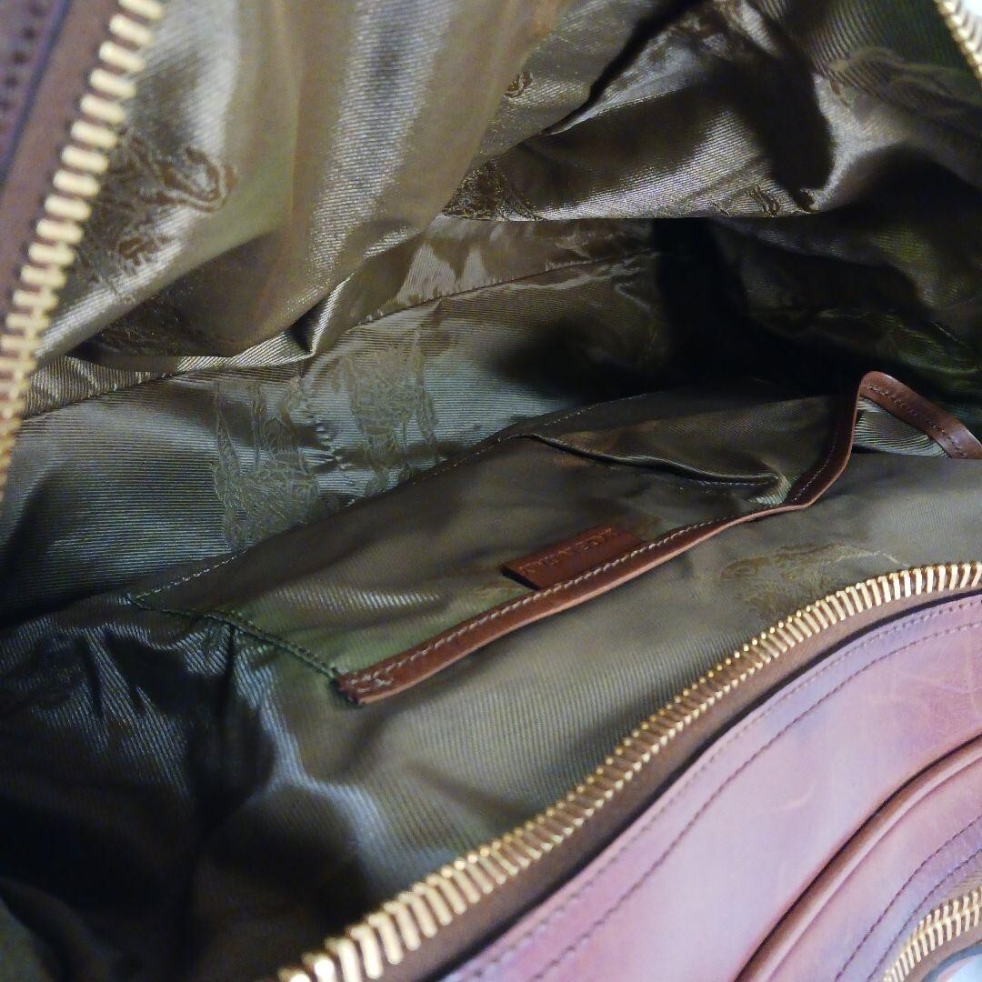 ✨Tanzu✨ バーバリー プロ―サム ミクロスタッズ ボストン バッグ Burberry Prorsum Micro Studded Brown Large Boston Bag tote
