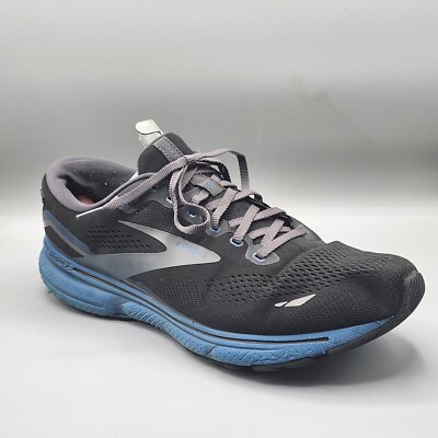 Brooks Ghost 15 Shoes Mens Size Black Sneakers Running Athletic Gym  Blue