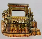 Vintage McCoy Pottery Wishing Well Planter With Original Chain