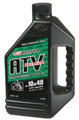 (6) Maxima Racing Premium 4T ATV Oil 10W40 1 Liter/Quart Bottles 33901