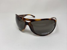 VOGUE SUNGLASSES VO 2463-S 1506/3 GLOSSY TORTOISE WRAP OVERSIZED GRAY ITALY IK20
