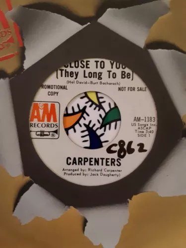 CARPENTERS-(They Long To Be) Close To You 7" 45 (PROMO) A&M Canada KAREN RICHARD