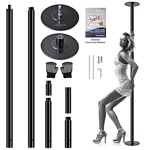 SereneLife Spinning Dance Pole