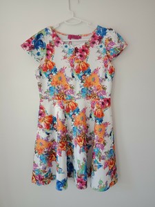 boohoo fit and flare dress